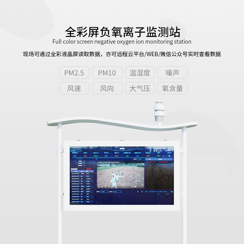 一體化負(fù)氧離子監(jiān)測站可24小時監(jiān)測負(fù)氧離子濃度